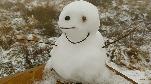 Sneeuwman op de Botrange. 2019